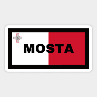 Mosta City in Malta Flag Sticker